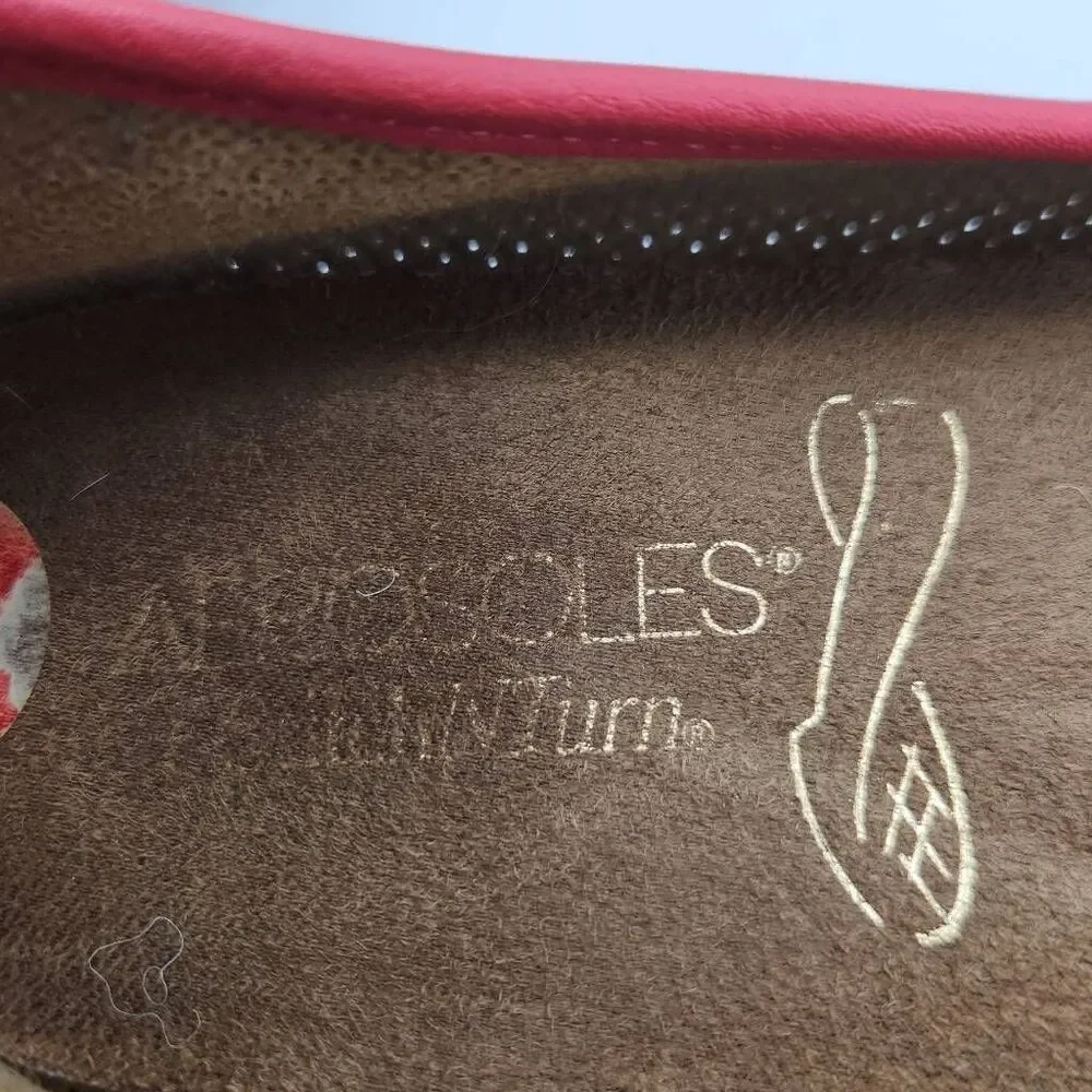 Women's Aerosoles Sherbet 2 Coral Perforated Ballet Flats Shoes Size 10M